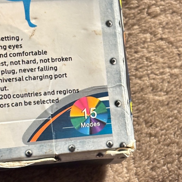 Simons Multi-Color LED Dog Collar with Blue and Green Accents . 15 color . New - Picture 3 of 16